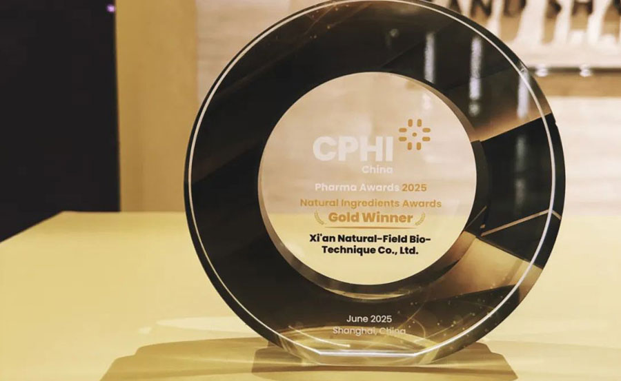 NF Lipo®Curcumin-Co-geladene Liposomen wurden mit den Pharma Awards 2025 aus gezeichnet. Natürliche Inhaltsstoffe awards Gold Winner